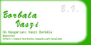 borbala vaszi business card